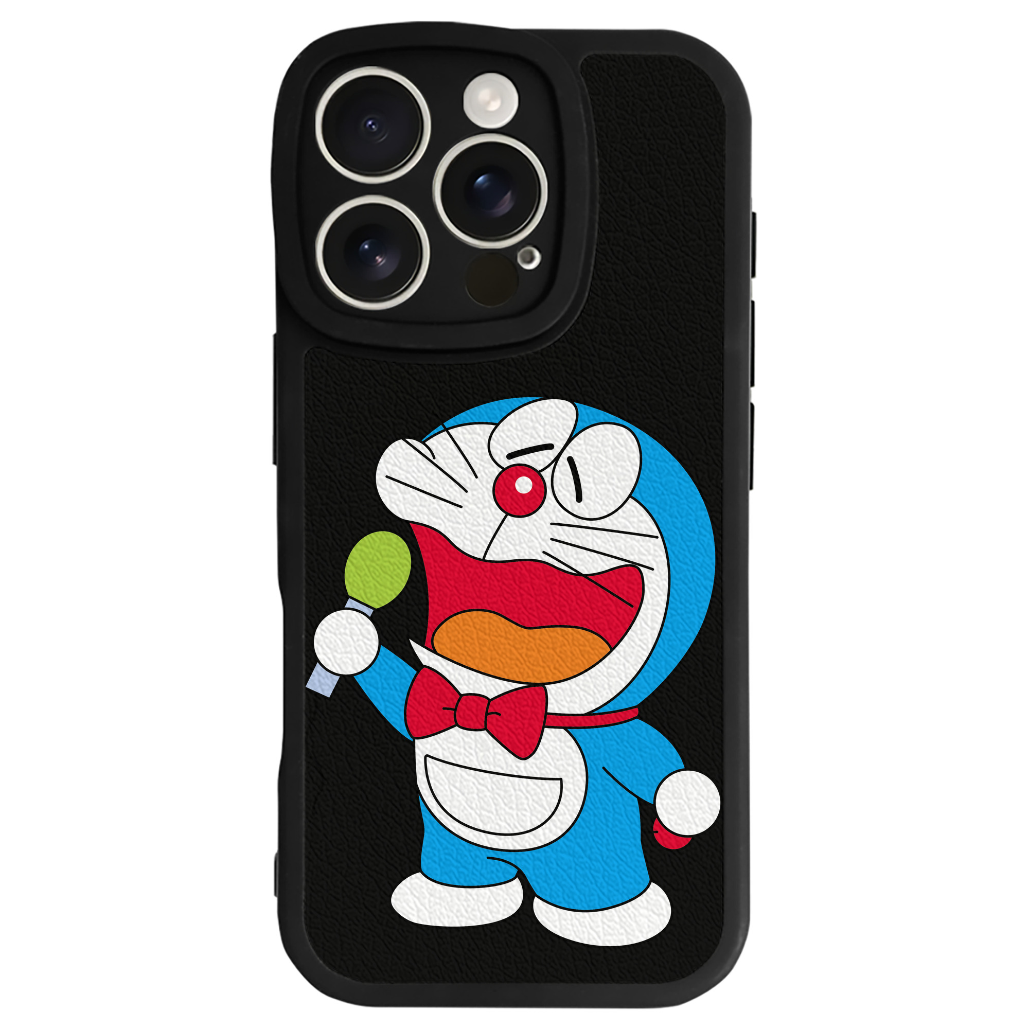（画像用） ドラえもん Doraemon 【iPhone 16シリーズ対応】シリコンスマホケース（レザー調） 材質：シリコン